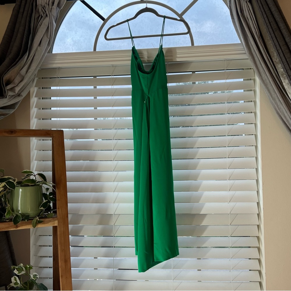 A New Day - Cut Out Maxi Slip Dress - Green - M - Picture 3 of 7